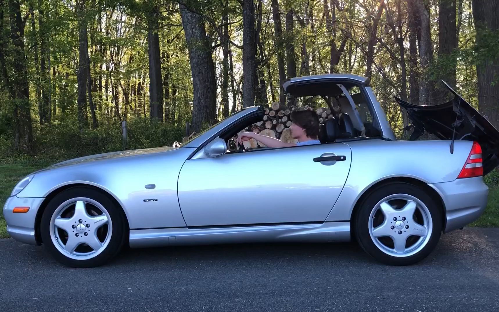 敞篷双座小汽车|mercedes benz slk (r170) 近距离欣赏