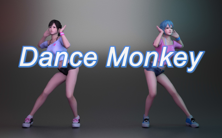 武汉UP关家爆肝制作【Dance Monkey】舞蹈动画 附K帧倍放录屏,真人对比哔哩哔哩bilibili