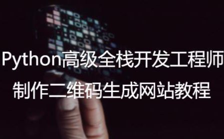 Python全栈工程师开发网站二维码生成器哔哩哔哩bilibili