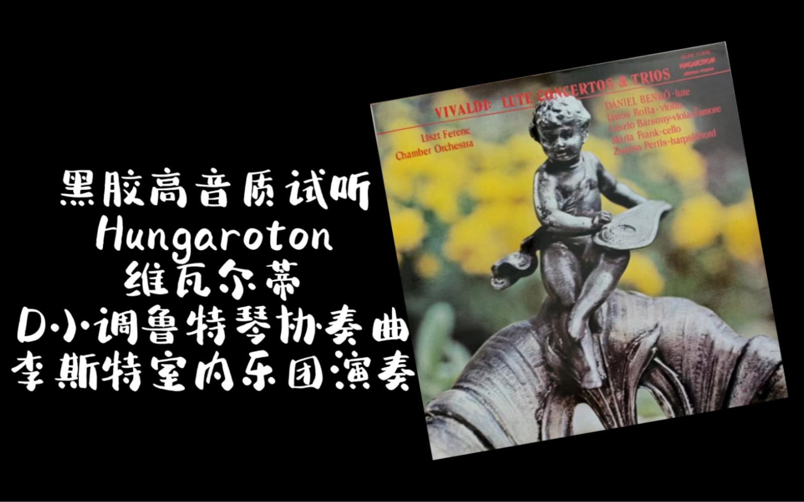 [图]黑胶高音质试听 Hungaroton 维瓦尔蒂 D小调鲁特琴协奏曲(第二乐章) TAS