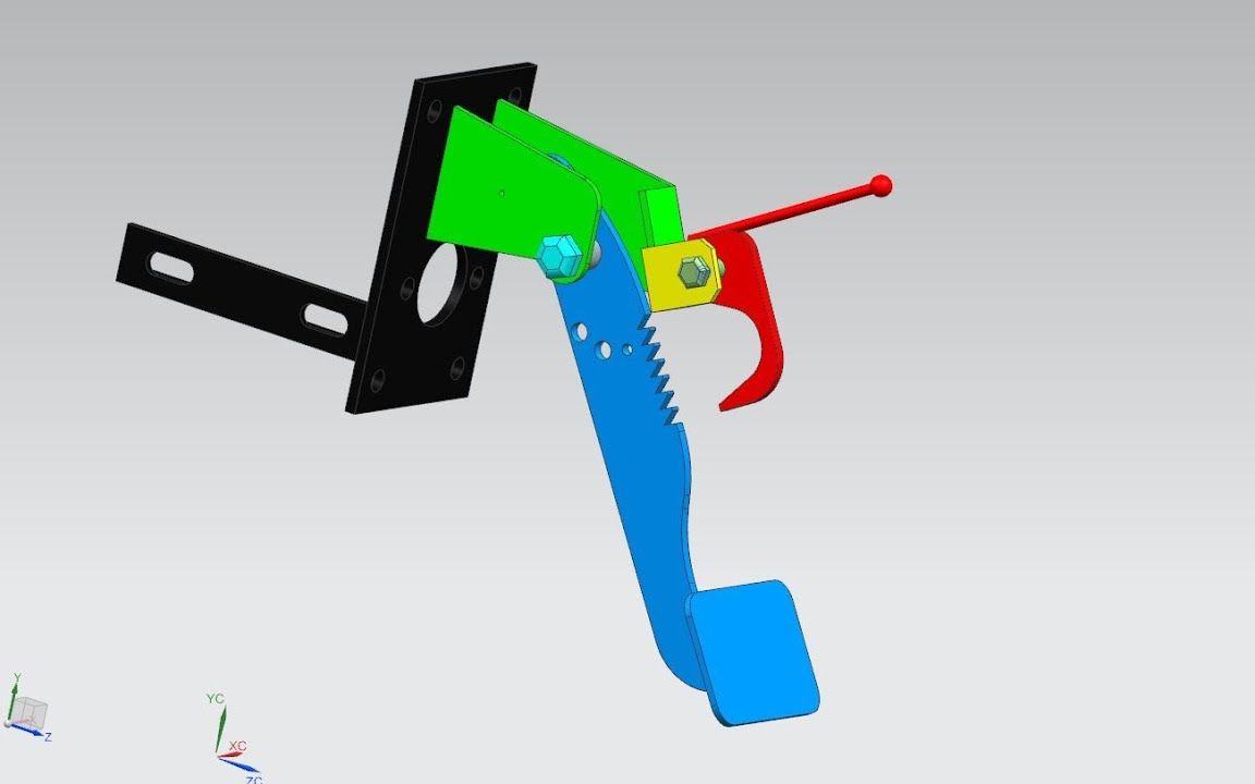 绘制刹车踏板3D图纸哔哩哔哩bilibili