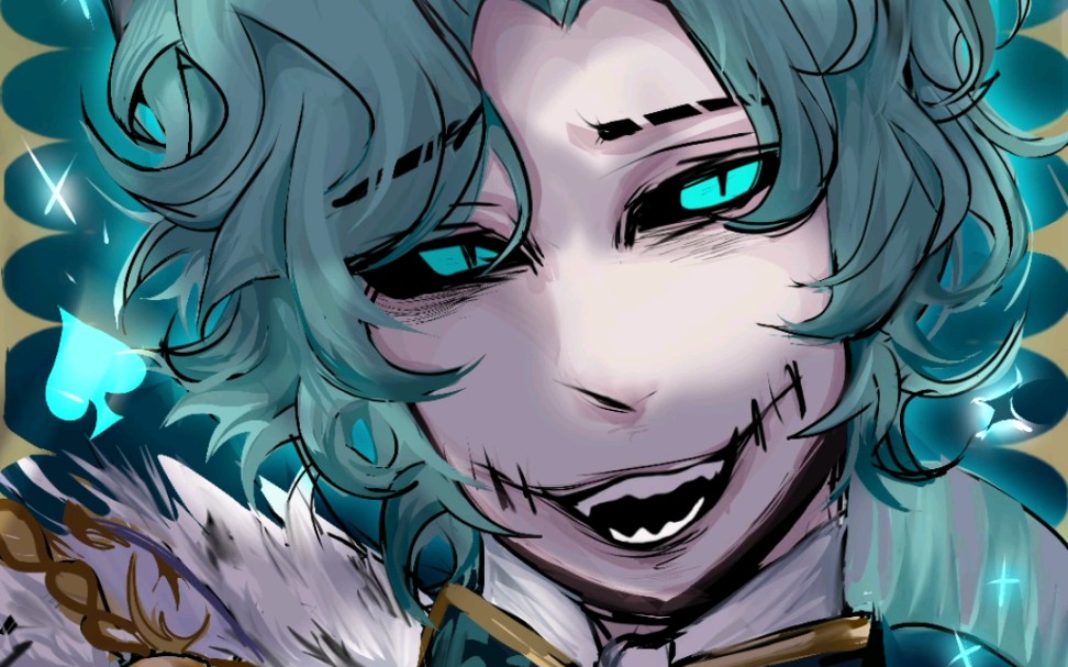 【佣兵/柴郡猫/绘画过程展示】