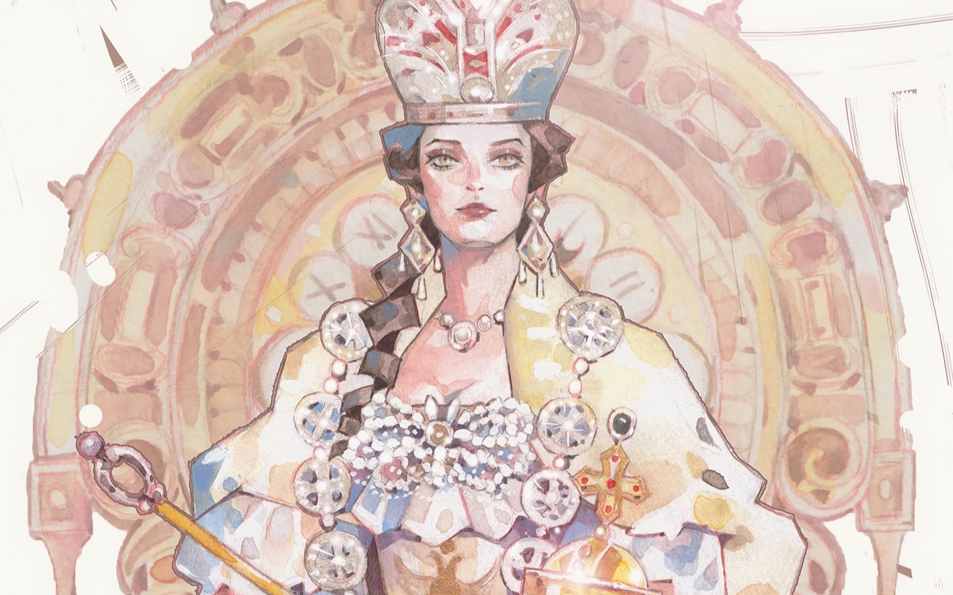 咕四个月后画叶卡捷琳娜二世