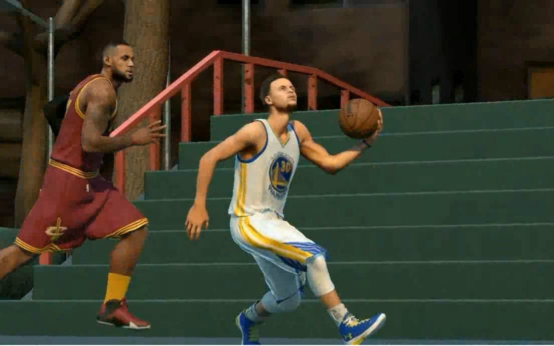 [图]【NBA2K16街球】库里VS詹姆斯 15总决赛对决PART 2