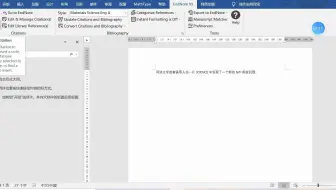 使用Endnote在word中插入引用的参考文献
