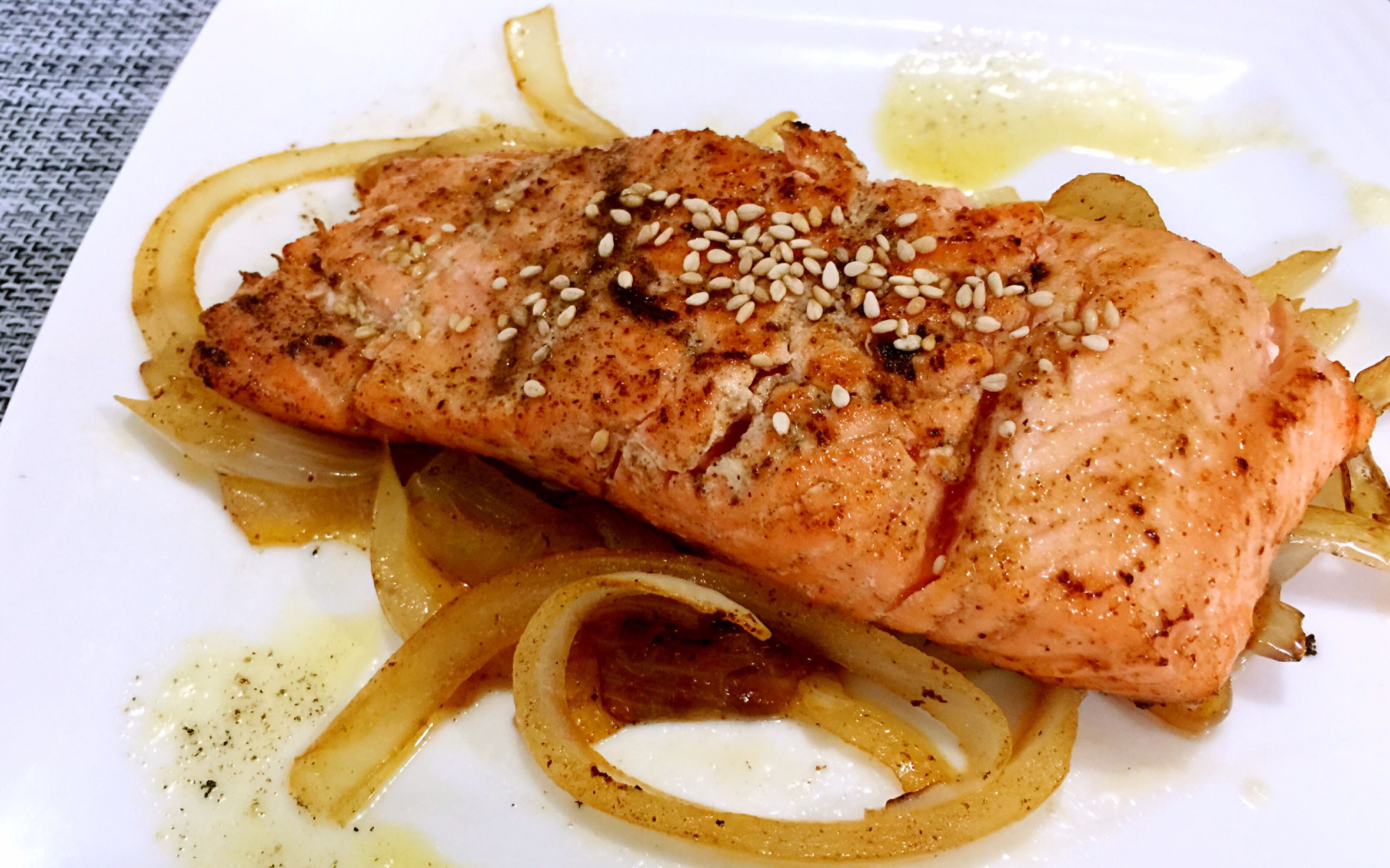 【阿钟】钟于料理-p47-香煎三文鱼