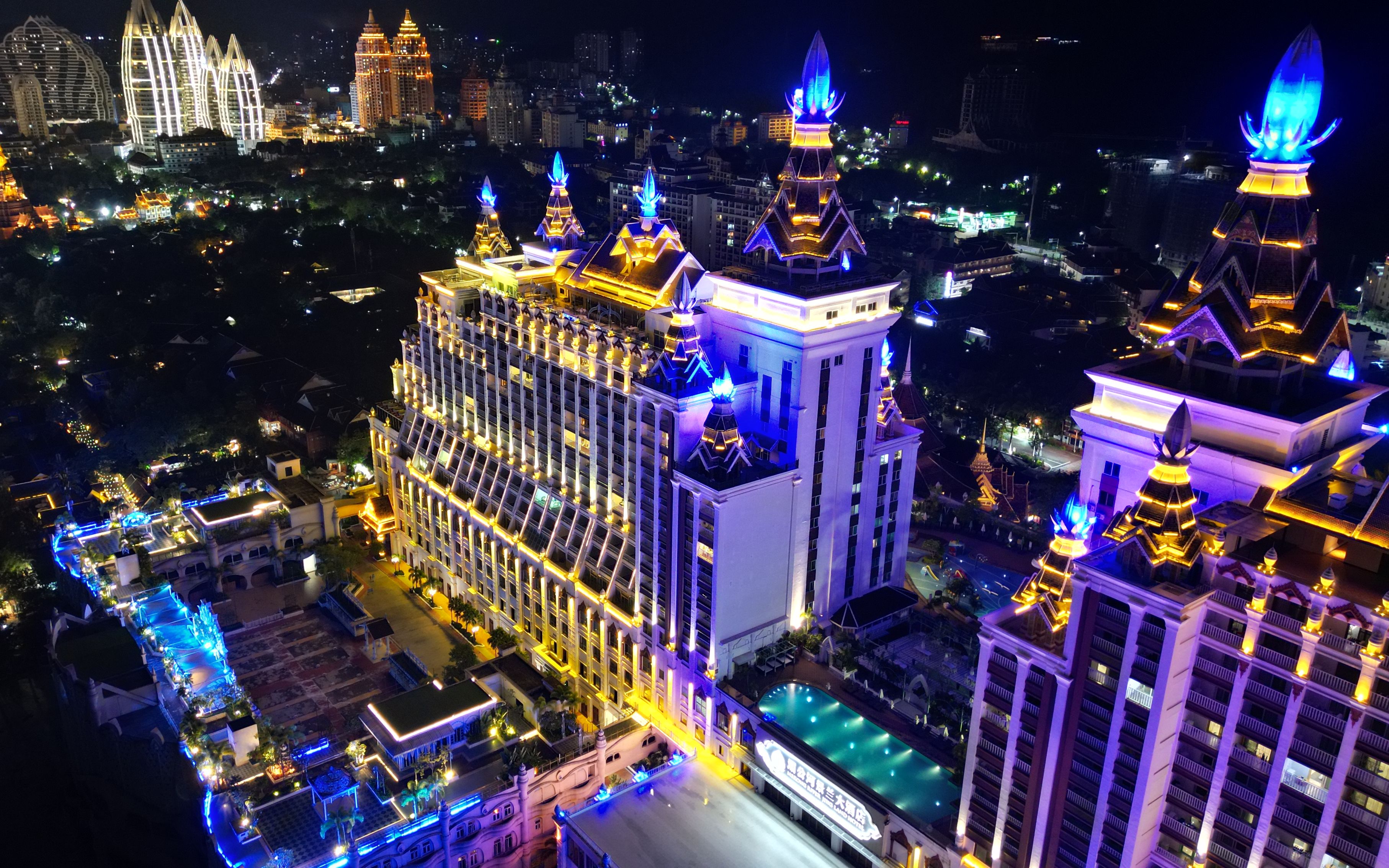 04-告庄西双景-景兰酒店 夜景