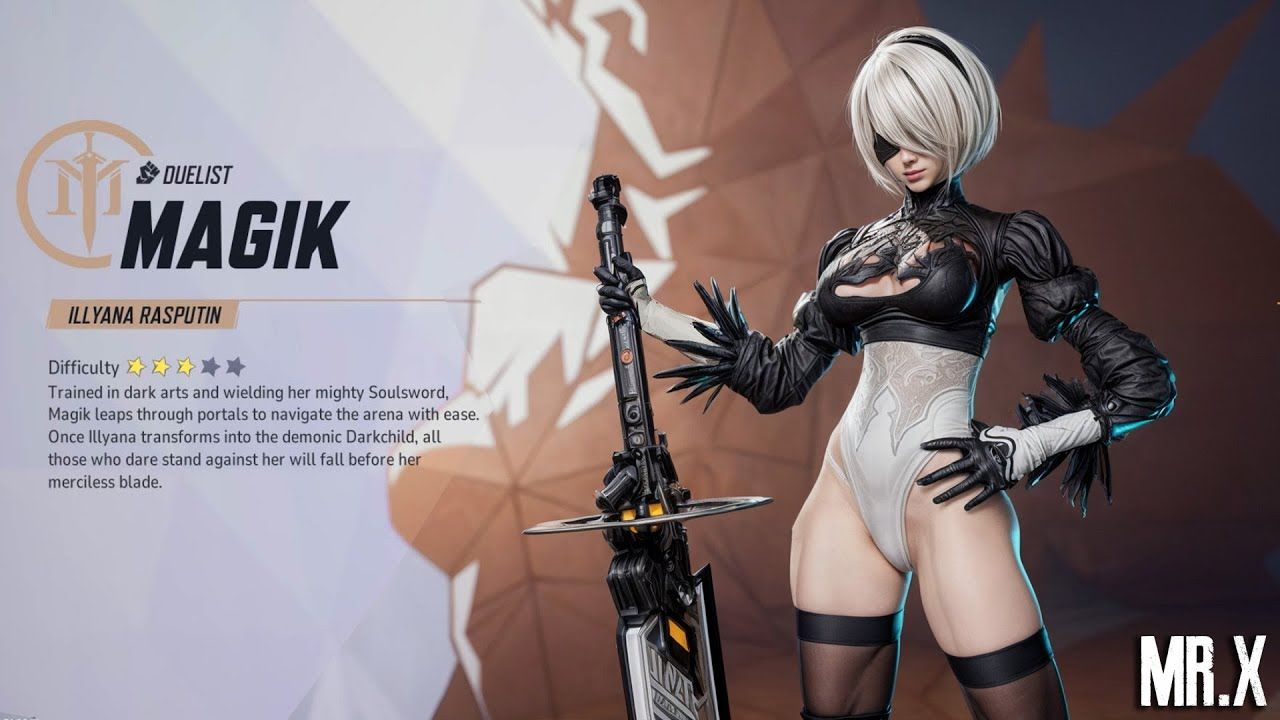 《漫威争锋》尼尔机械纪元2b mod展示 | mod by shayithedwagon