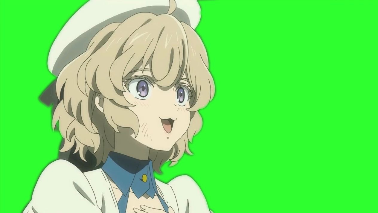 绿幕素材虚构推理岩永琴子被揍瞬间