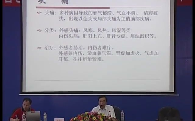 国医大师张学文的精彩讲座,头痛的辨证论治!哔哩哔哩bilibili