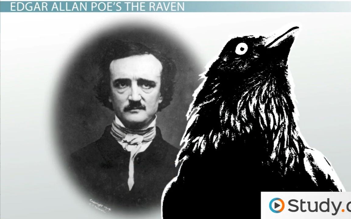 英美文学爱伦坡《乌鸦》简介与作品分析Edgar Allan Poe's The Raven Summary and Analysis哔哩哔哩bilibili