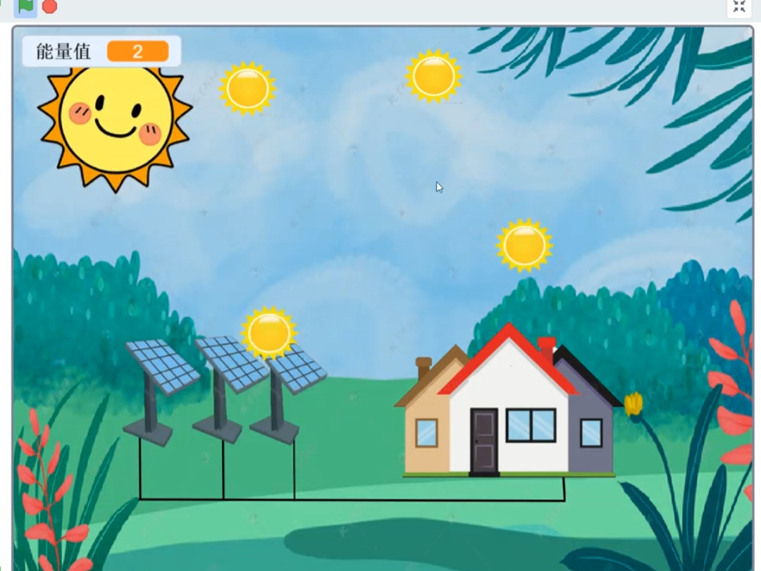 [图]创意编程作品，低碳环保主题结合scratch图形化编程，孩子在交互操作的时候逐渐学习碳达峰以及碳中和概念，两个小游戏也可以起到强调主题作用
