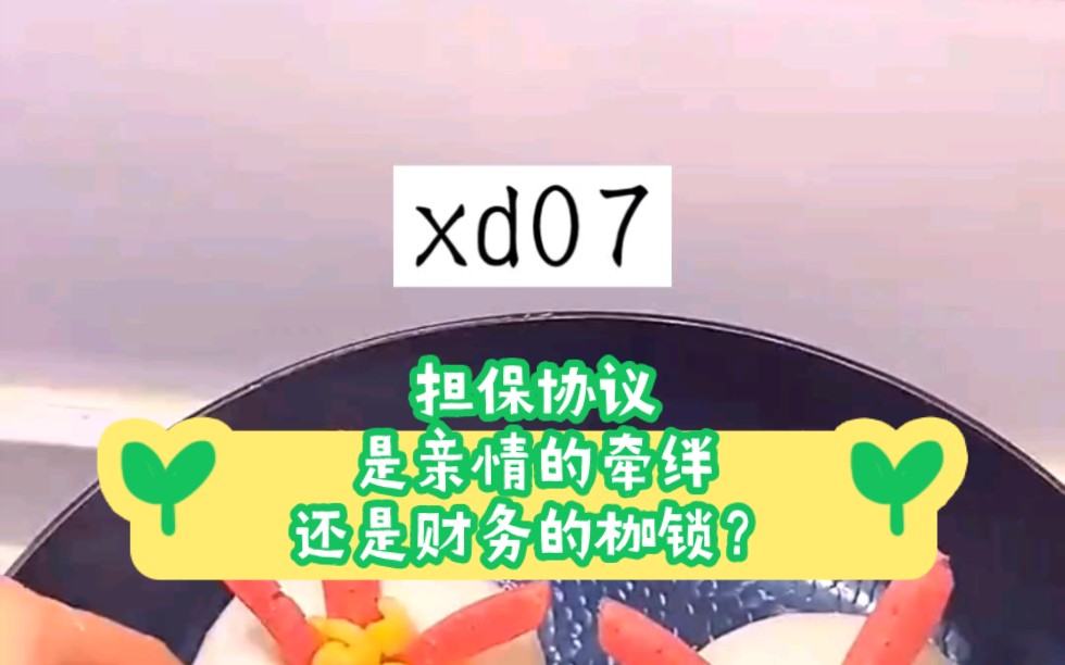 担保协议,是亲情的牵绊还是财务的枷锁?哔哩哔哩bilibili