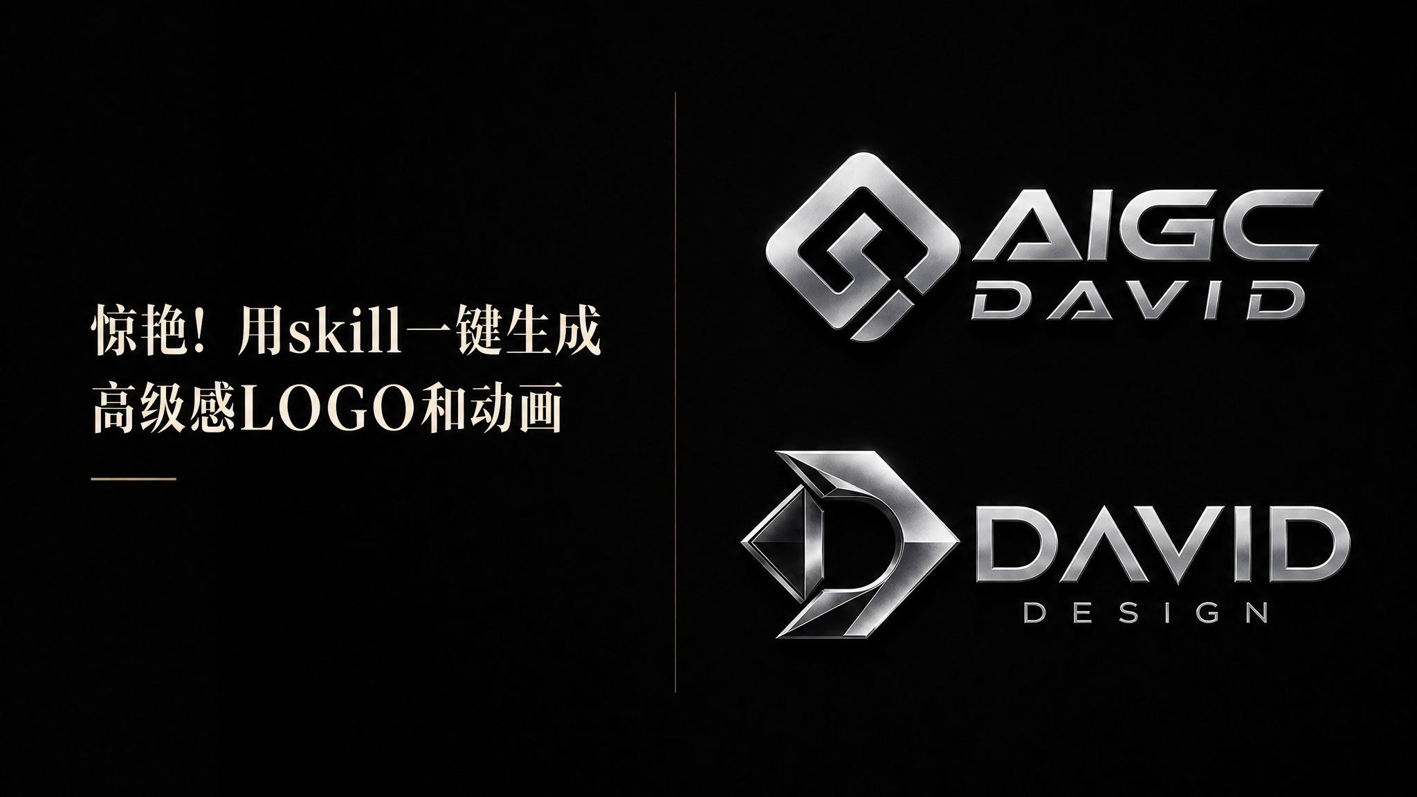 太惊艳！用这个Skill一键生成高级LOGO