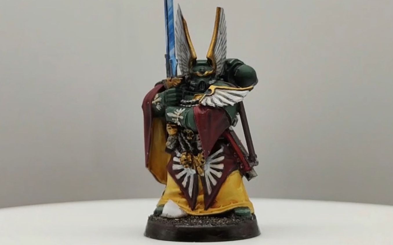 战锤40k:模型涂装代工展示 黑暗复仇暗黑天使连长