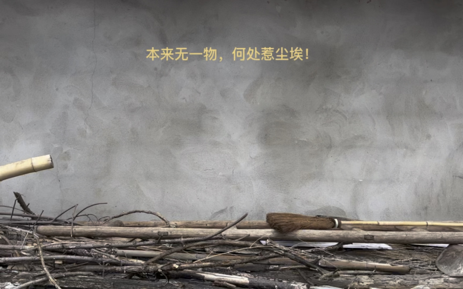 本来无一物,何处惹尘埃!