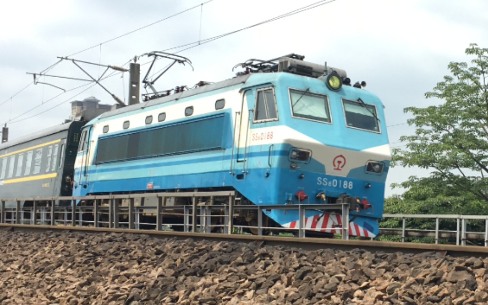 z8006次通过京九线惠州喜悦酒店 本务ss8-0188 0161