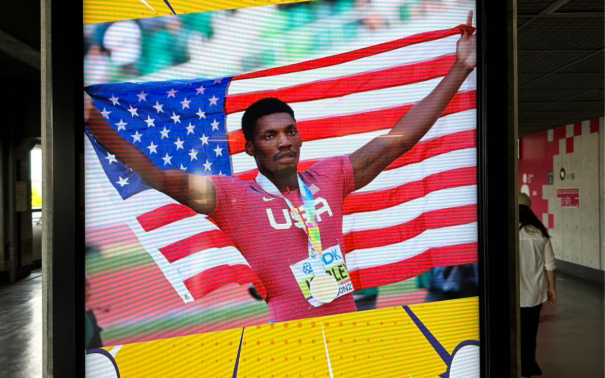 5)赛会纪录 横滨精工黄金大奖赛男子100米预赛第一组