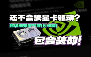 Download Video: N卡驱动怎么安装？保姆级教程！包教包会！