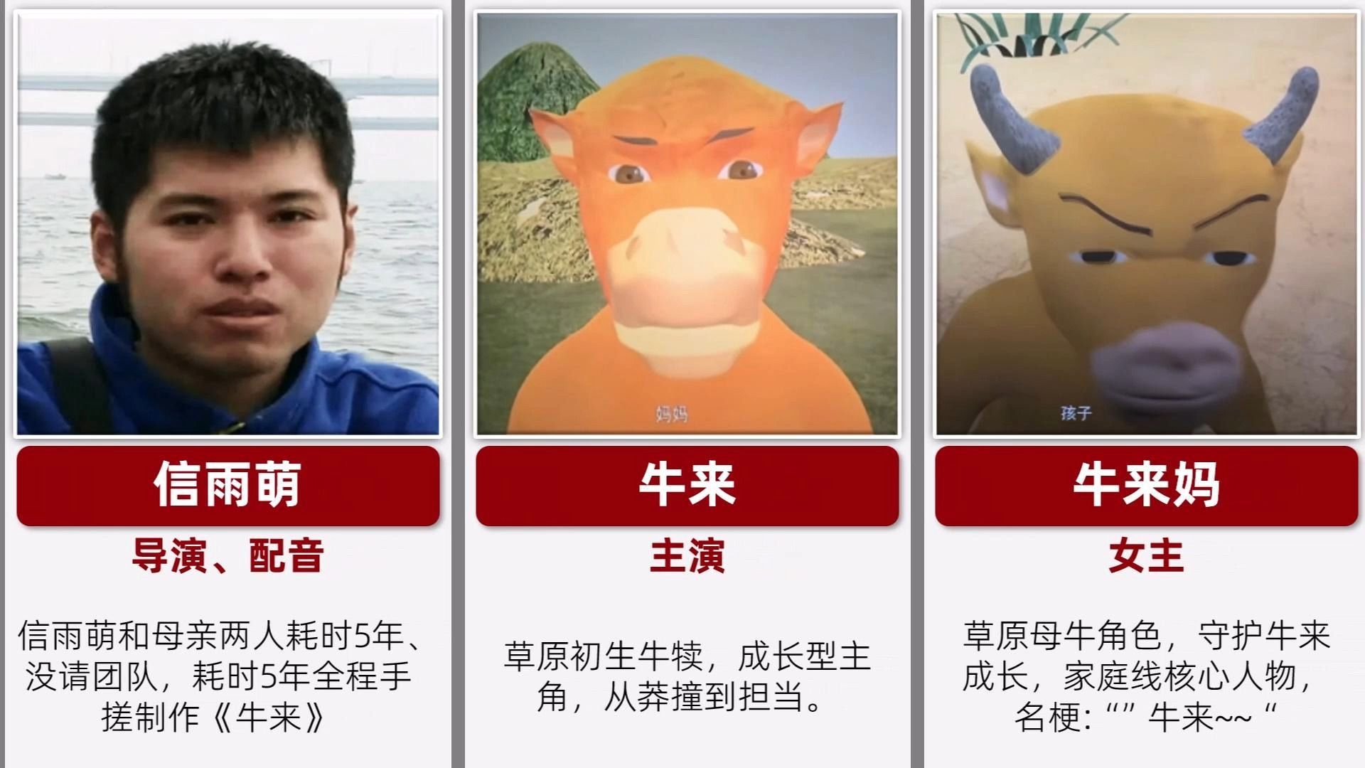 电影《牛来》主要角色介绍