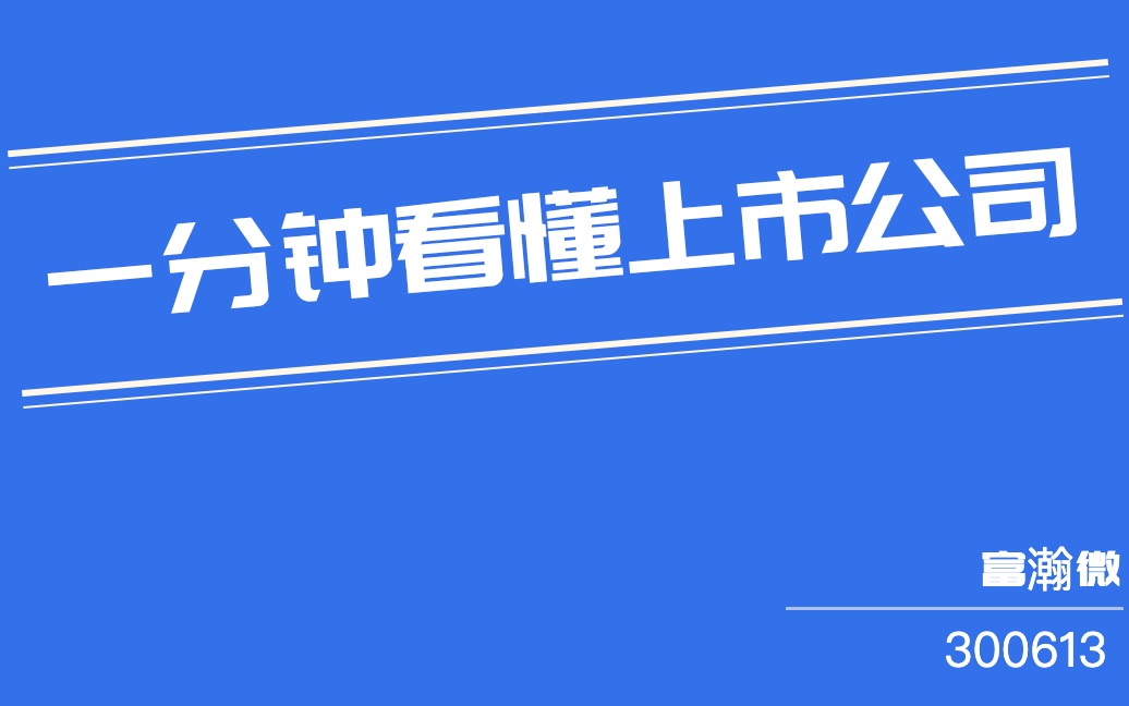 富瀚微(300613)哔哩哔哩bilibili