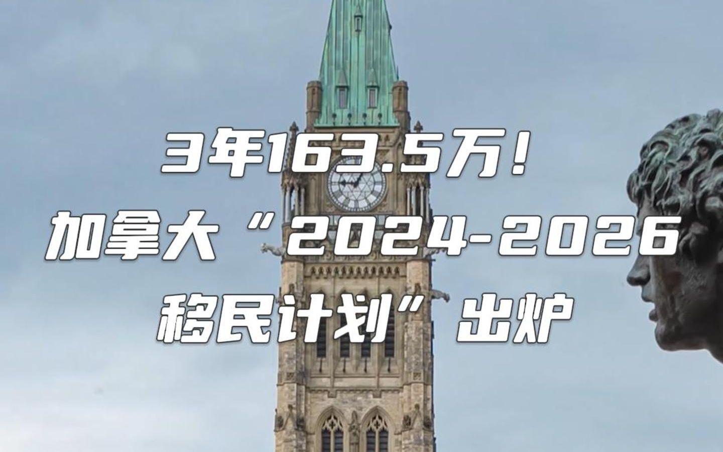 [图]3年163.5万！加拿大“2024-2026移民计划”出炉 共有这5项变化