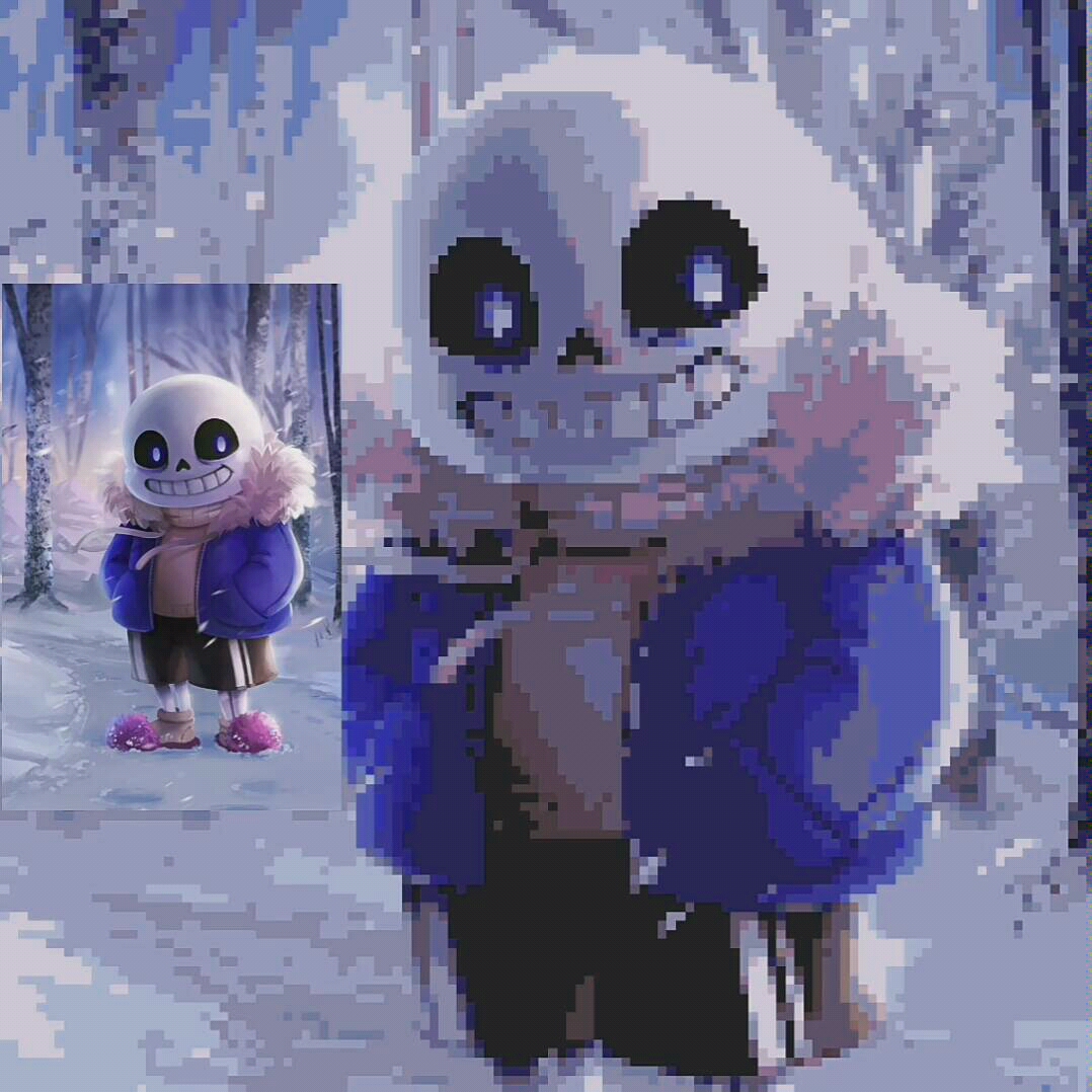 undertale骨头像素图图片