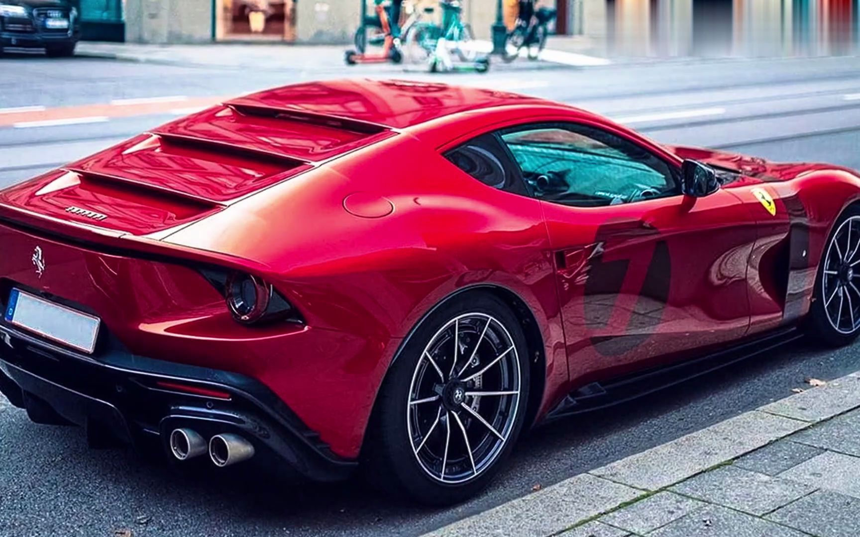 大红色法拉利omologata a&t设计