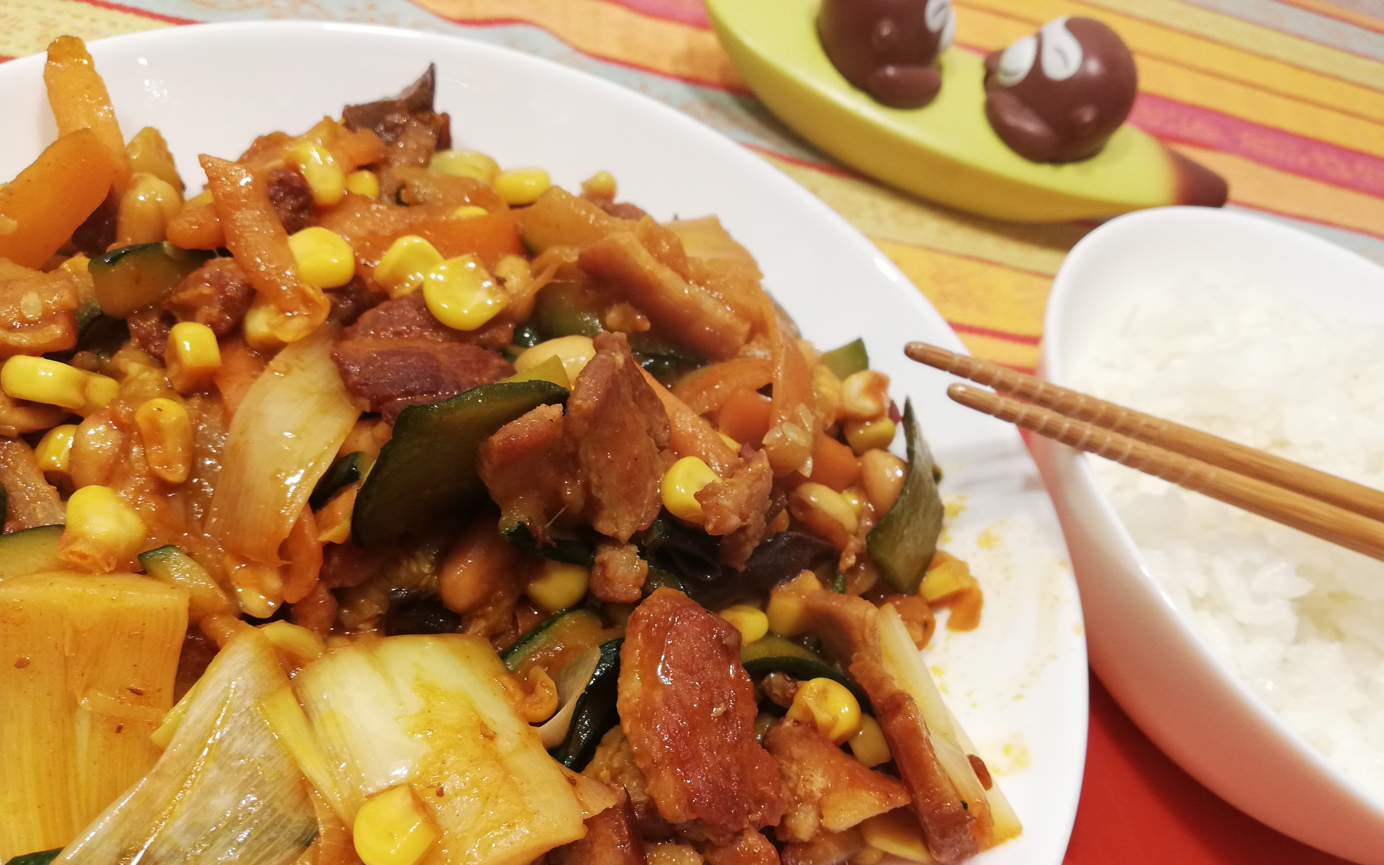 韩式辣酱炒五花肉