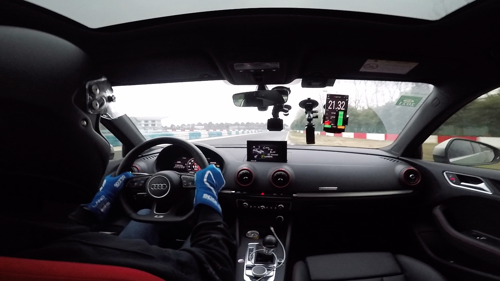 audi s3 天马赛车场-车内视角