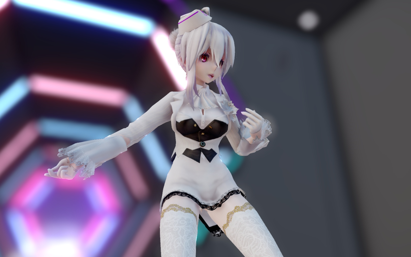 【制服弱音mmd】rokiroki的rockn rockn roll,電吉他在胡亂奏響,不