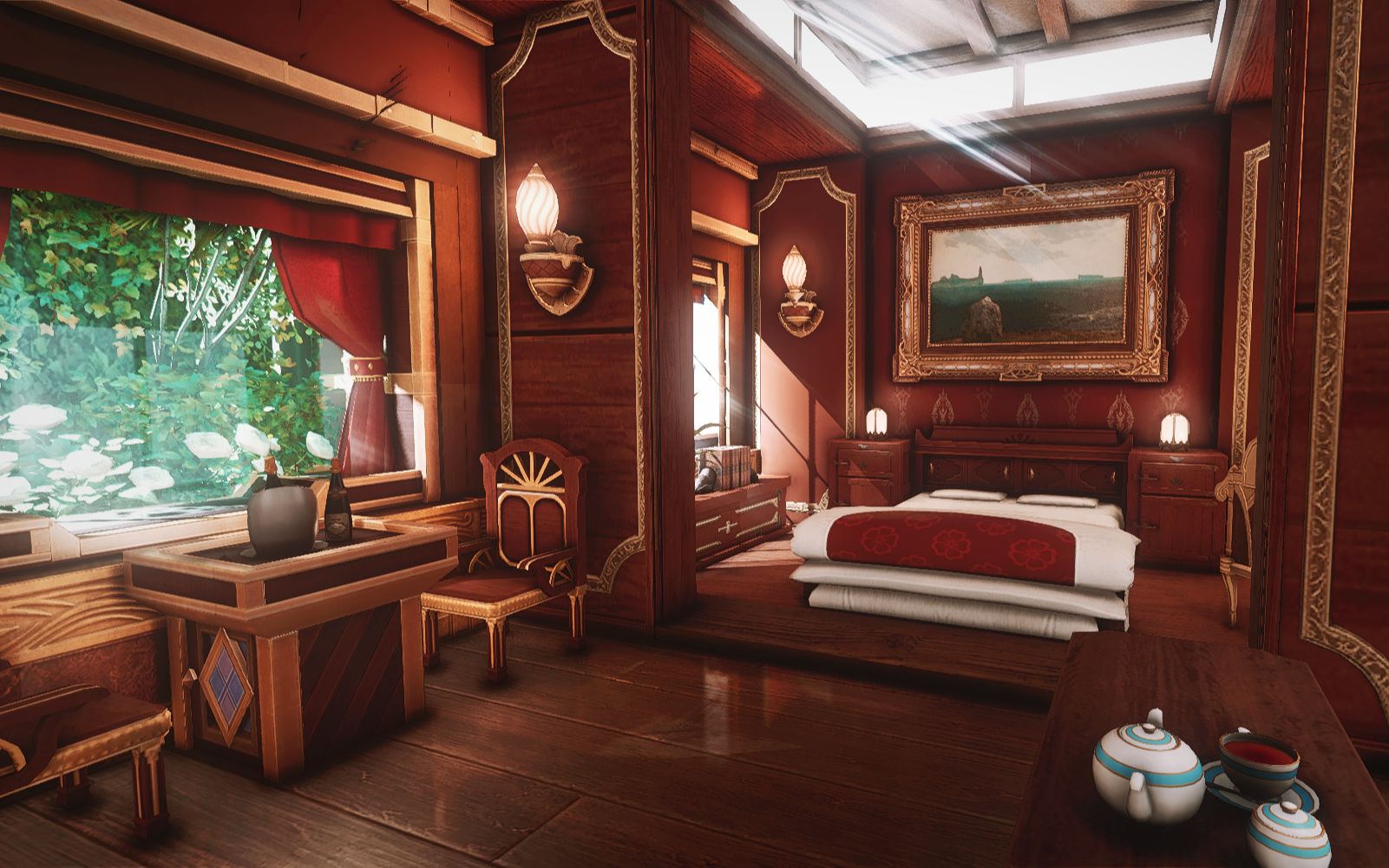 活动作品ff14装修s房豪华列车的vip包间