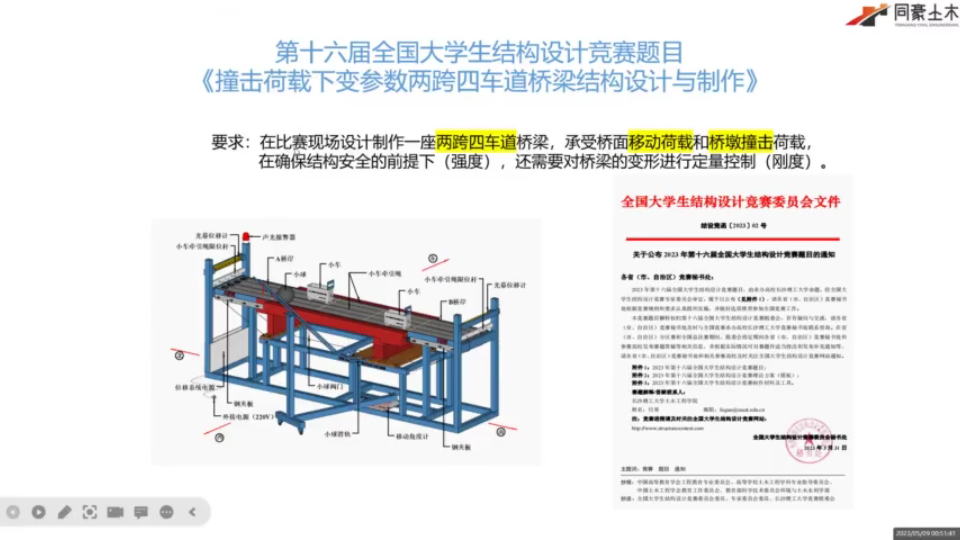 第十六届全国大学生结构设计竞赛(上)——同豪土木哔哩哔哩bilibili