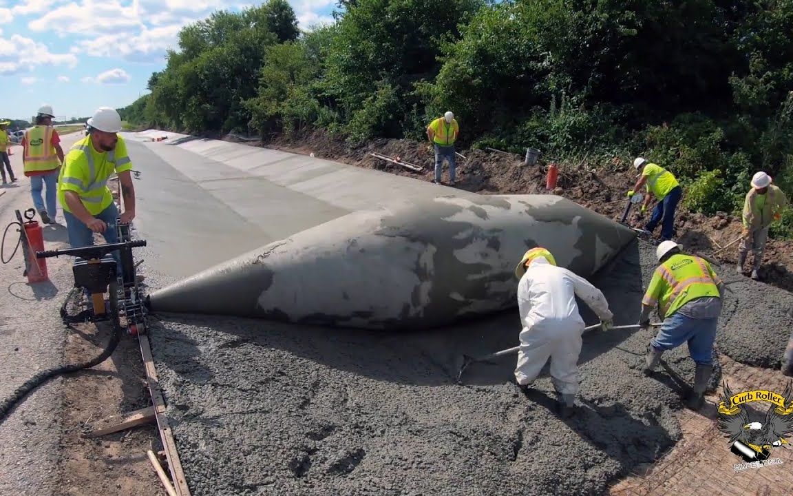 重型工程机械,现代道路路面施工哔哩哔哩bilibili