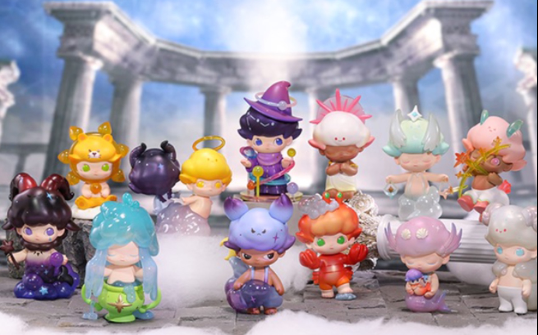 popmart泡泡玛特dimoo星座系列盲盒开箱1