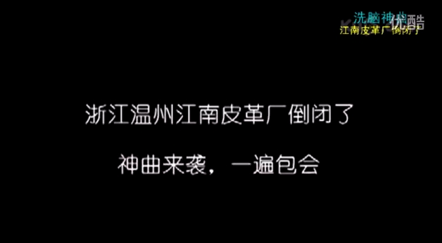 浙江温州浙江温州江南皮革厂倒闭了神曲来袭哔哩哔哩bilibili