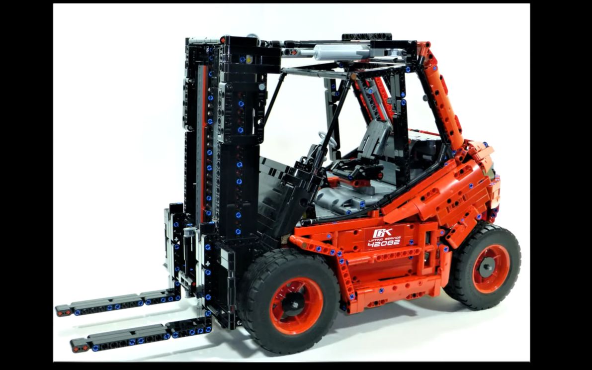 乐高42082套内改装重型叉车!太帅了!