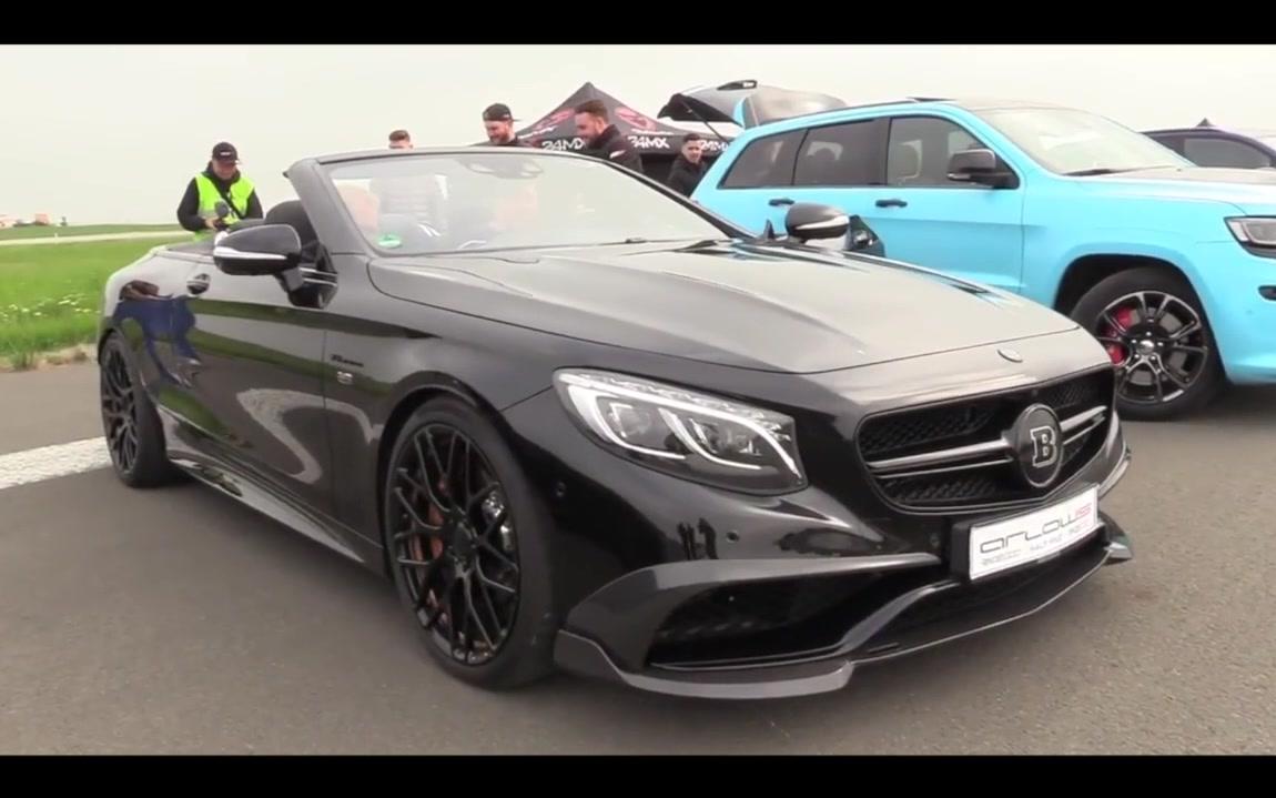 敞篷版巴博斯跑车 奔驰s63 amg改装巴博斯650 v8 biturbo