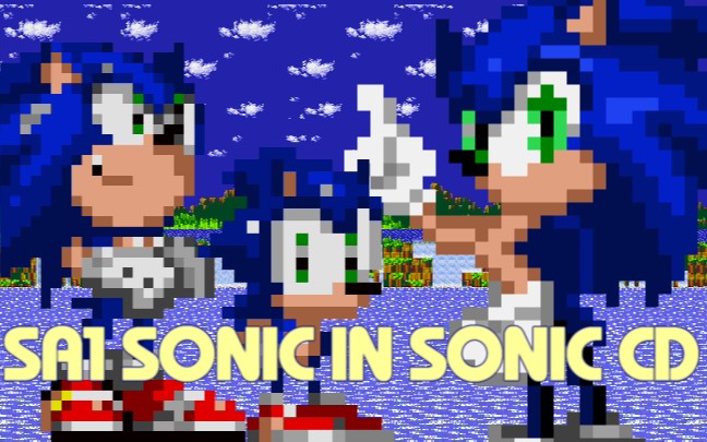 【索尼克CD mod】SA1 Sonic in Sonic CD哔哩哔哩bilibili