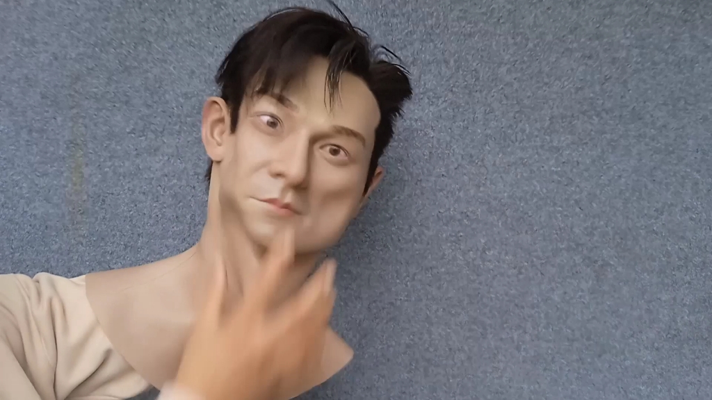 可穿式蜡像 仿真易容术面具 andy