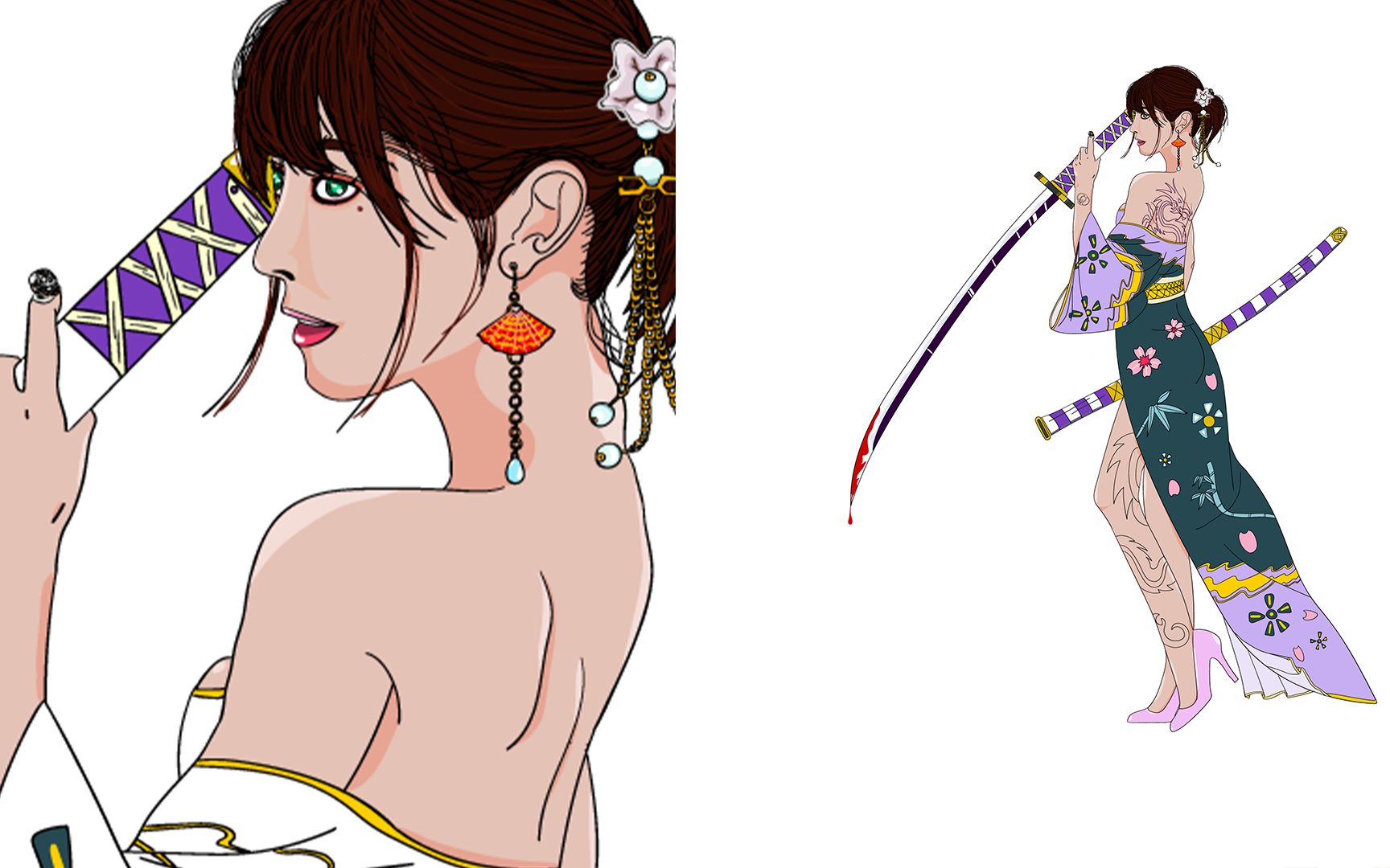 【ai】手绘 智子×鬼彻