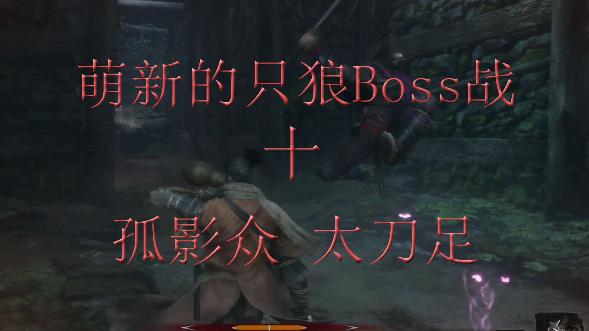 法环萌新的只狼之旅10——孤影众太刀足