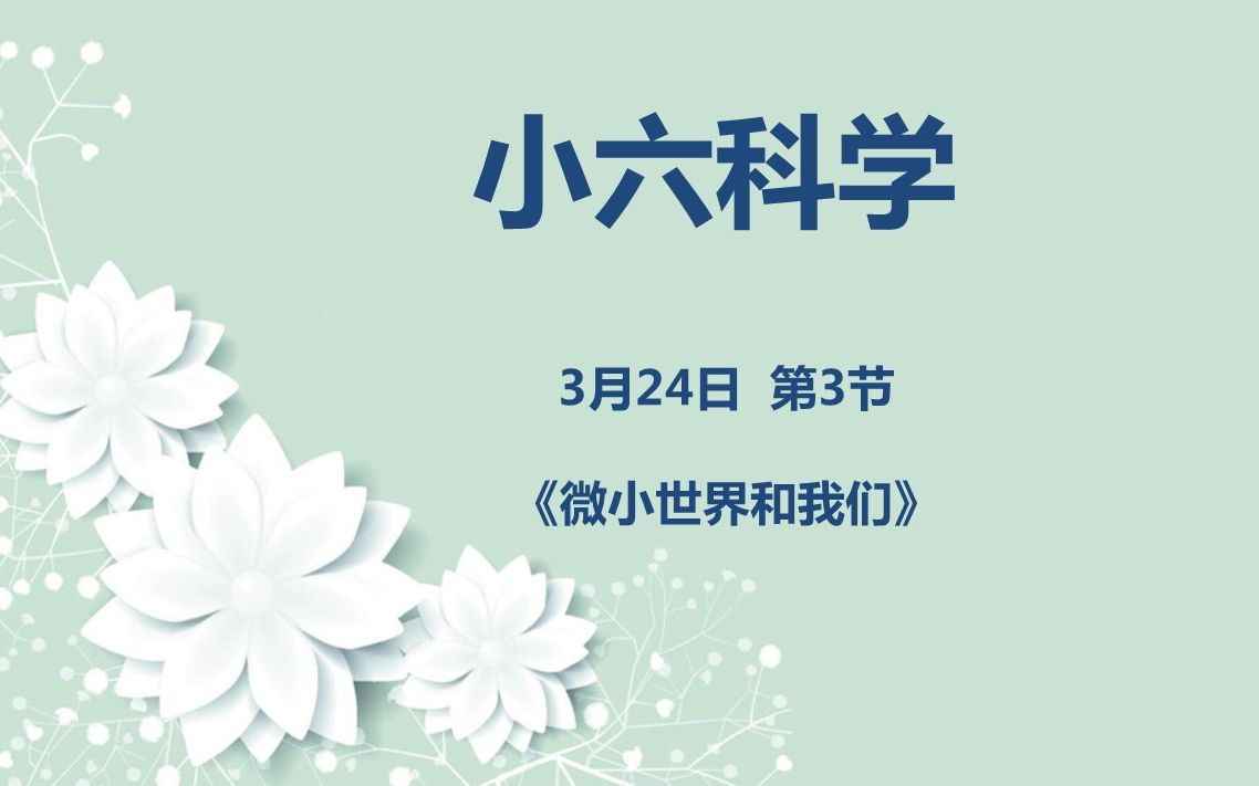 [图]小六科学03-24第三节 《微小世界和我们》