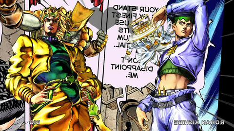 JoJo no Kimyou na Bouken: Ougon no Kaze #4 Luta no mundo dos Espelhos 