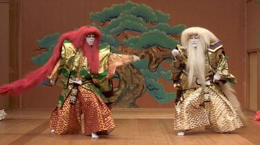歌舞伎舞踊連獅子KABUKI TWO LION 掛け声解説付き_1080p_哔哩哔哩_bilibili