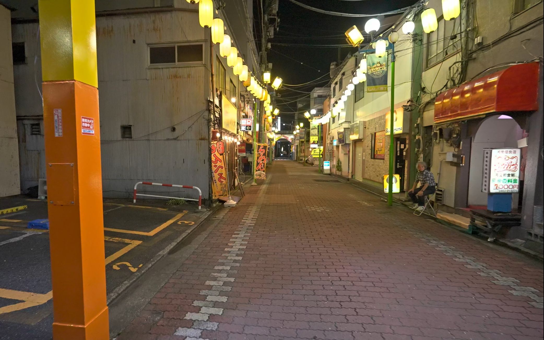 【4k云旅日本】夜间漫步平冢市神社和附近海滩