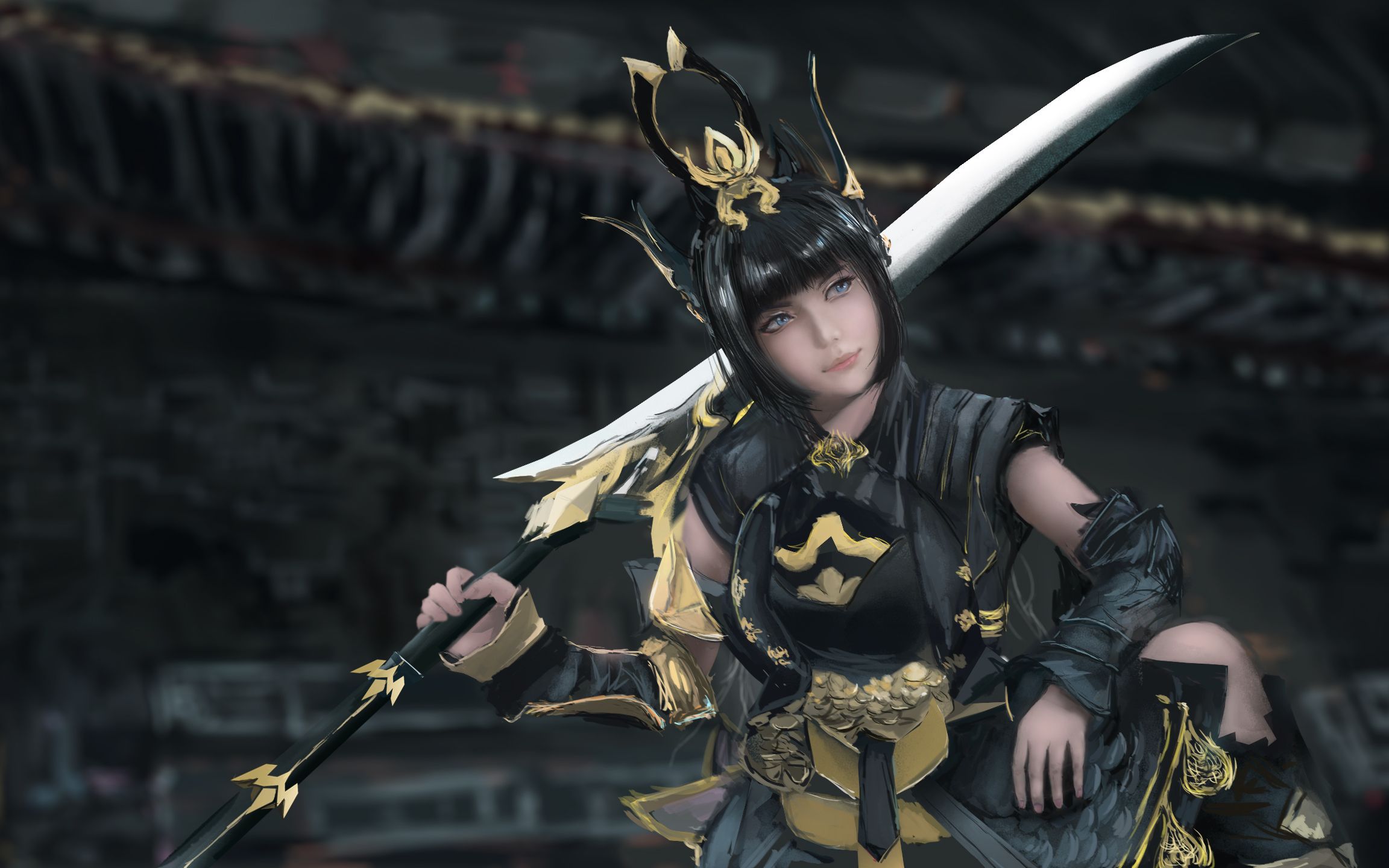 【ps板绘过程】画了一只剑三苍云盾萝_哔哩哔哩_bilibili