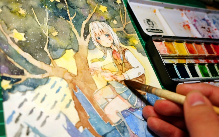 【手绘】基础向绘画教学,我来教你画妹子~【小熊绅士】第八十八期