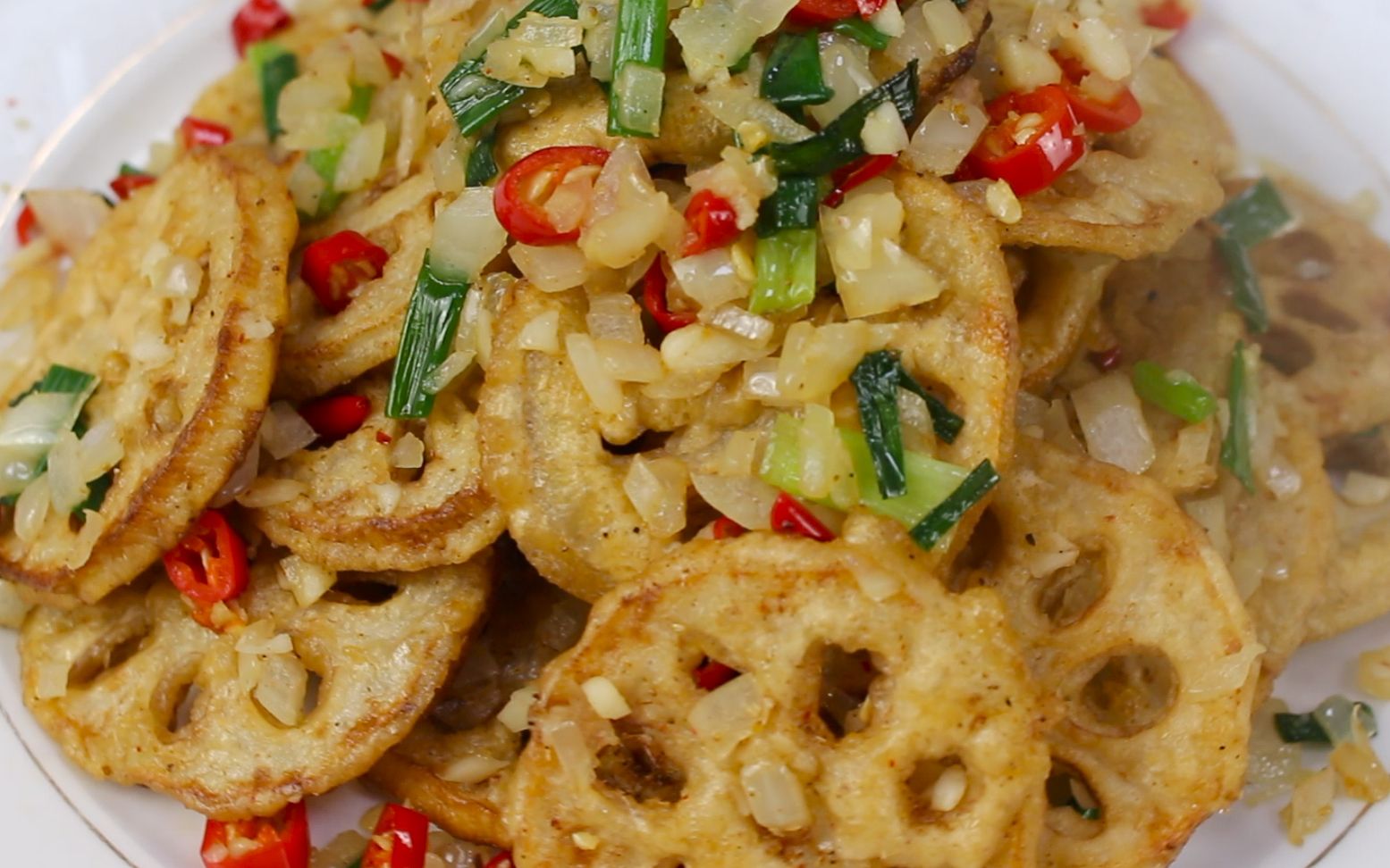 椒盐藕片这么做"嘎嘎脆",配方讲解清晰,简单易学,孩子特爱吃