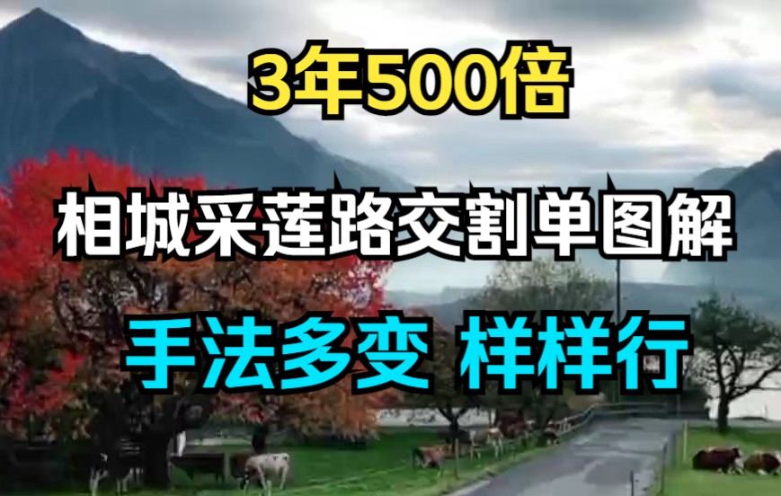 [图]3年500倍相城采莲路交割单图解（一）手法多变，打板半路低吸追涨都有。